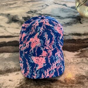 Lilly Pulitzer Blue and Pink Hat